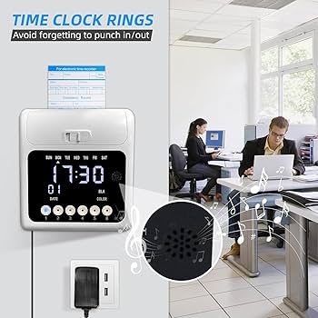 Amazon.com : Time Clock with Passcode, Auto-Align Time